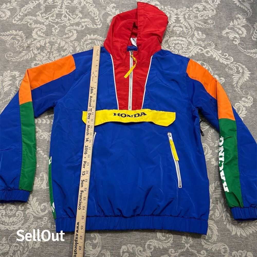 21 Savage x Honda x Forever 21 Unisex Windbreaker Jacket Multicolor - Picture 3 of 9